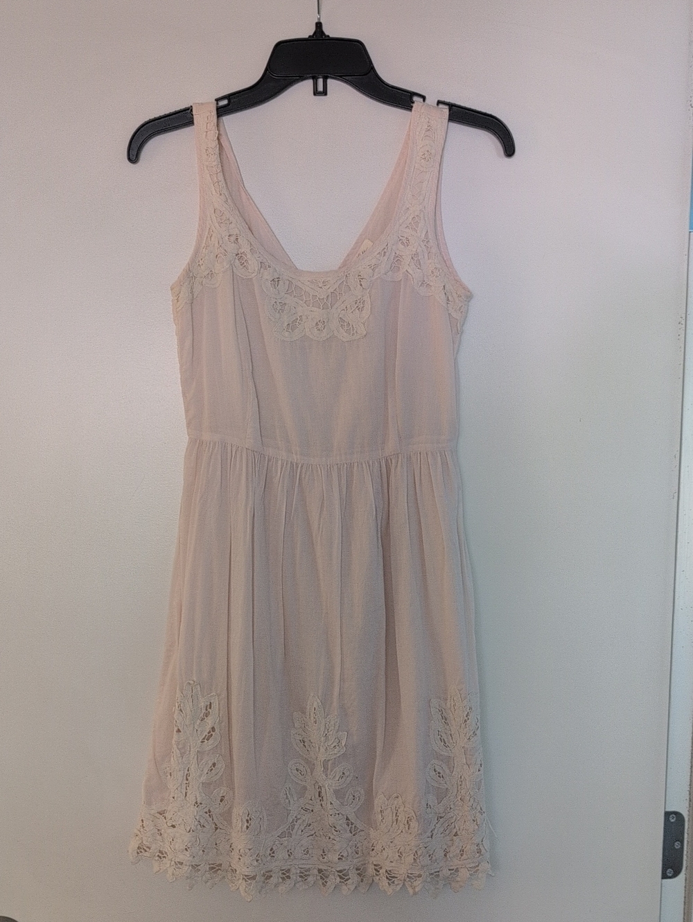 Sleeveless Crochet Trim Sundress